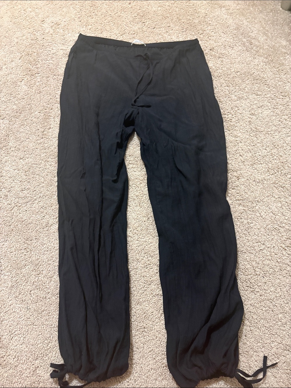Abercrombie & Fitch Black Drawstring Jogger Pants